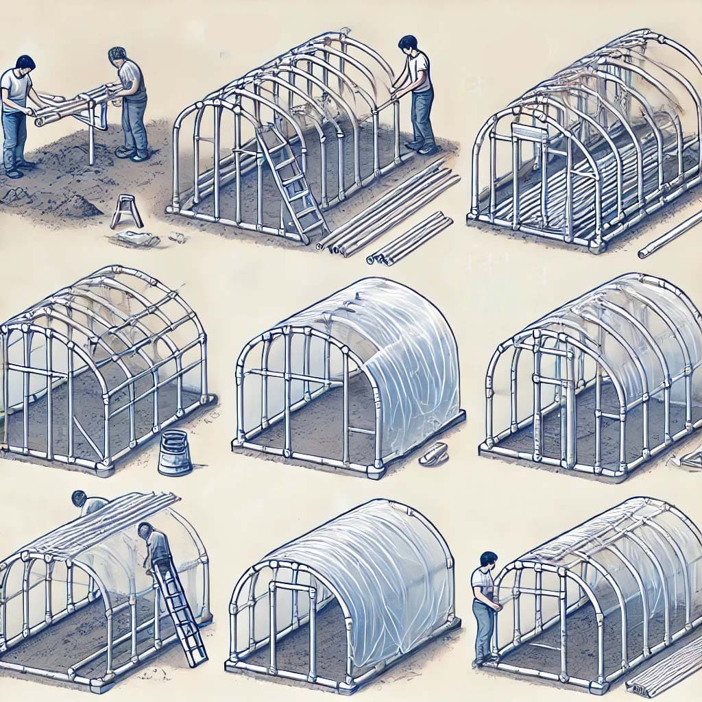 step by step construction process for building a pvc greenhouse step by step construction process for building a pvc greenhouse
