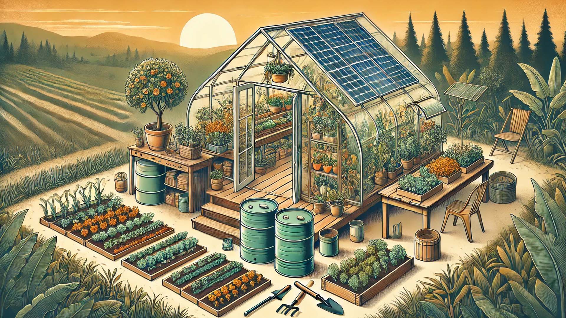 Couple Build A Magical Greenhouse Silo From Scratch! | Building Off The ...