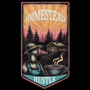 homestead hustle organic roasted herbal tea blend logo